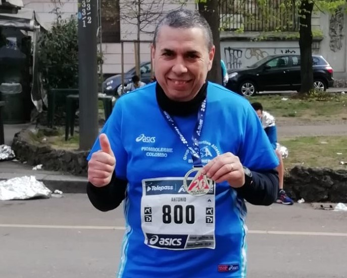 ANTONIO TROIANO TRA I SEMPRE PRESENTI ALLA MARATONA DI MILANO